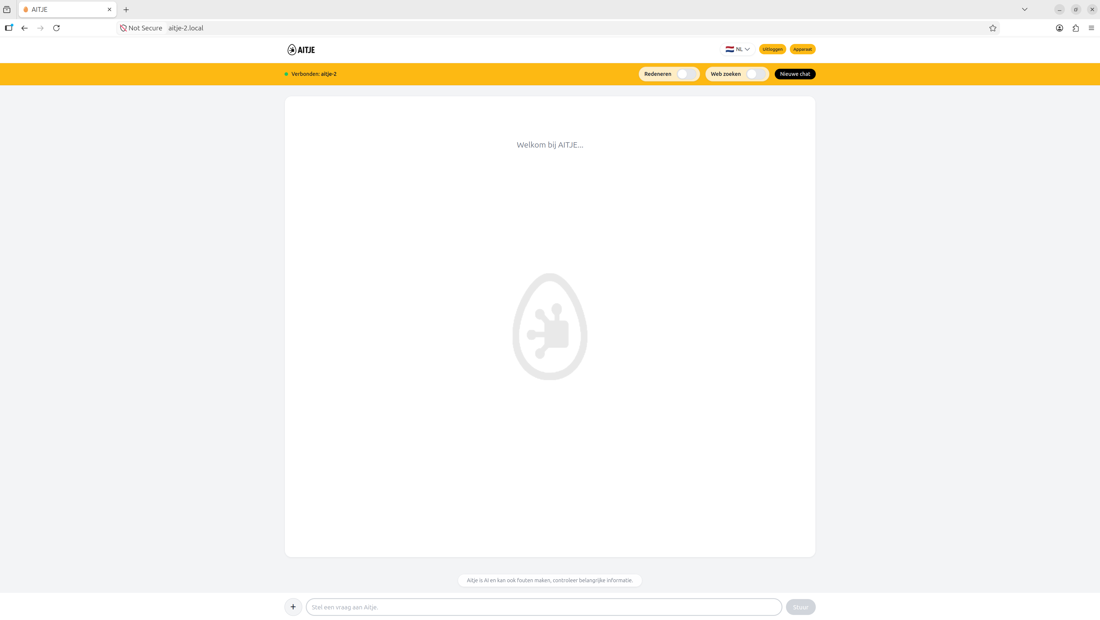 AITJE chat environment normal chat