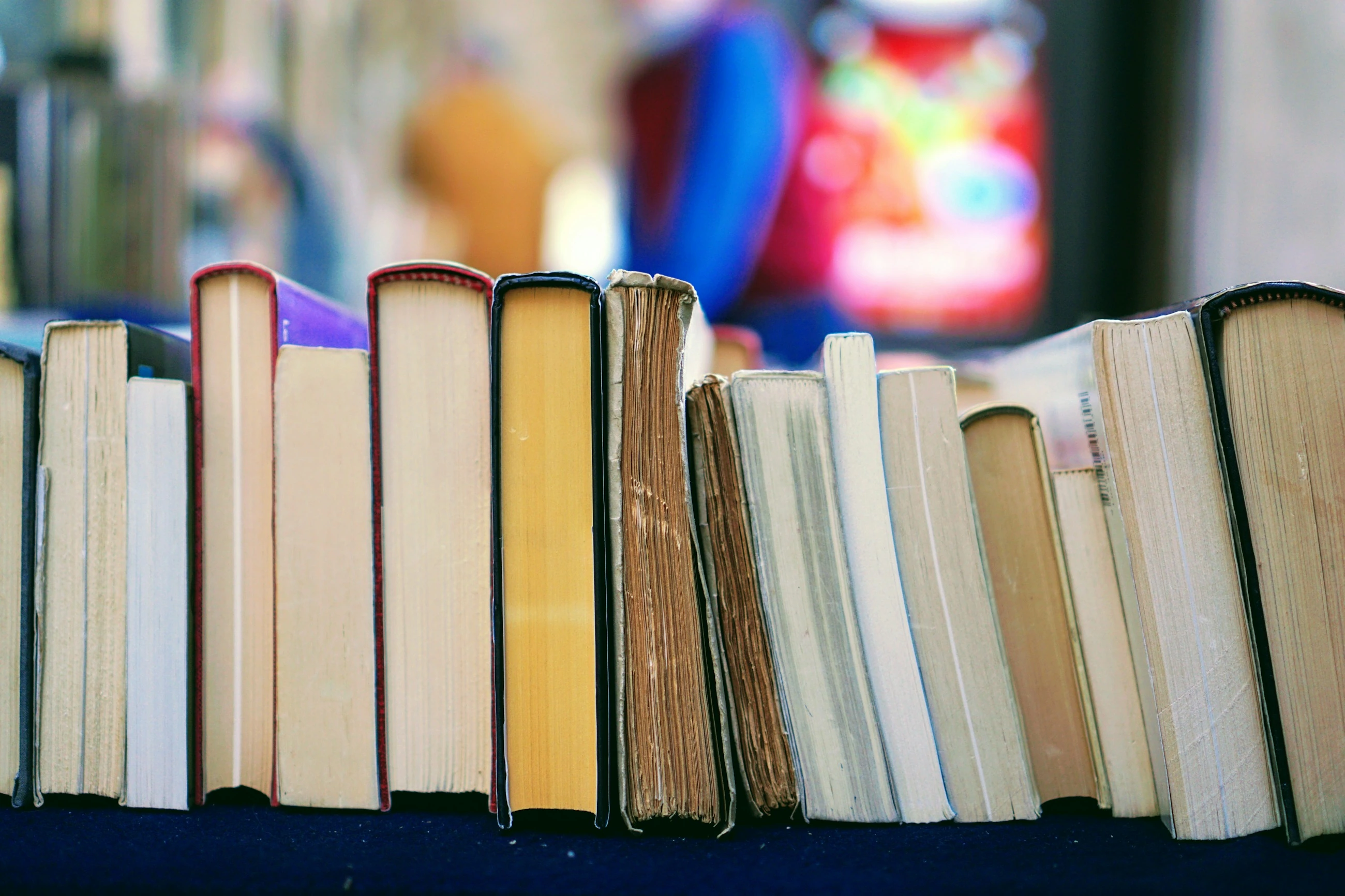 A collection of books as sources of information.